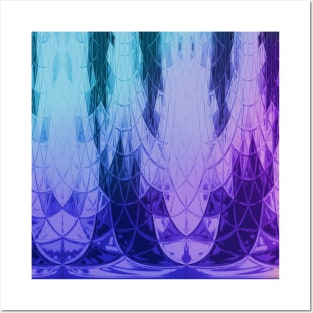 Ombre Stained Glass Window Posters and Art